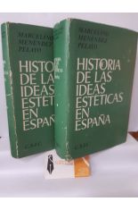 HISTORIA DE LAS IDEAS ESTÉTICAS EN ESPAÑA (2 TOMOS)