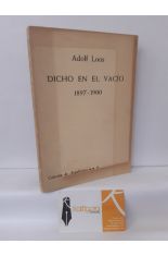 DICHO EN EL VACO 1897-1900