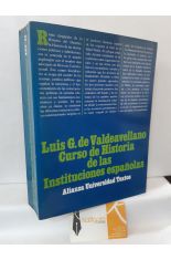 CURSO DE HISTORIA DE LAS INSTITUCIONES ESPAÑOLAS