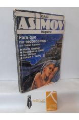 ISSAC ASIMOV MAGAZINE 8. PARA QUE NO RECORDEMOS