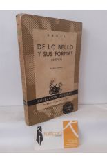 DE LO BELLO Y SUS FORMAS (ESTTICA)