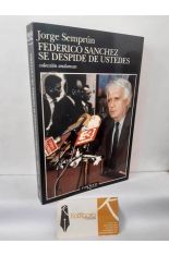 FEDERICO S�NCHEZ SE DESPIDE DE USTEDES