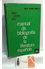 MANUAL DE BIBLIOGRAFA DE LA LITERATURA ESPAOLA