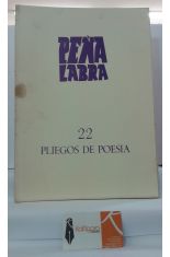 PEA LABRA. PLIEGOS DE POESA 22