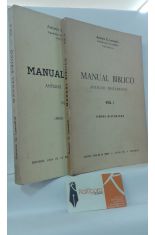 MANUAL BBLICO, ANTIGUO TESTAMENTO. (2 TOMOS). 1, LIBROS HISTRICOS. 2, LIBROS PROFTICOS.