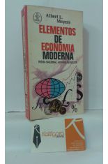 ELEMENTOS DE ECONOMA MODERNA. RENTA NACIONAL, AHORRO, INVERSIN